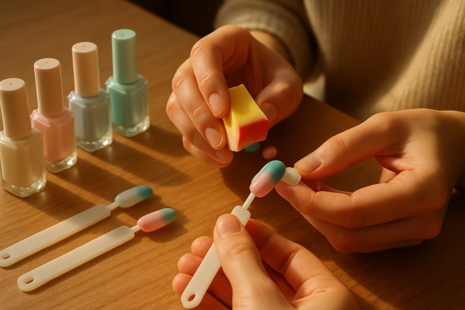 네일아트 그라데이션 연습법, 처음 시작할 때 알아둘 것들